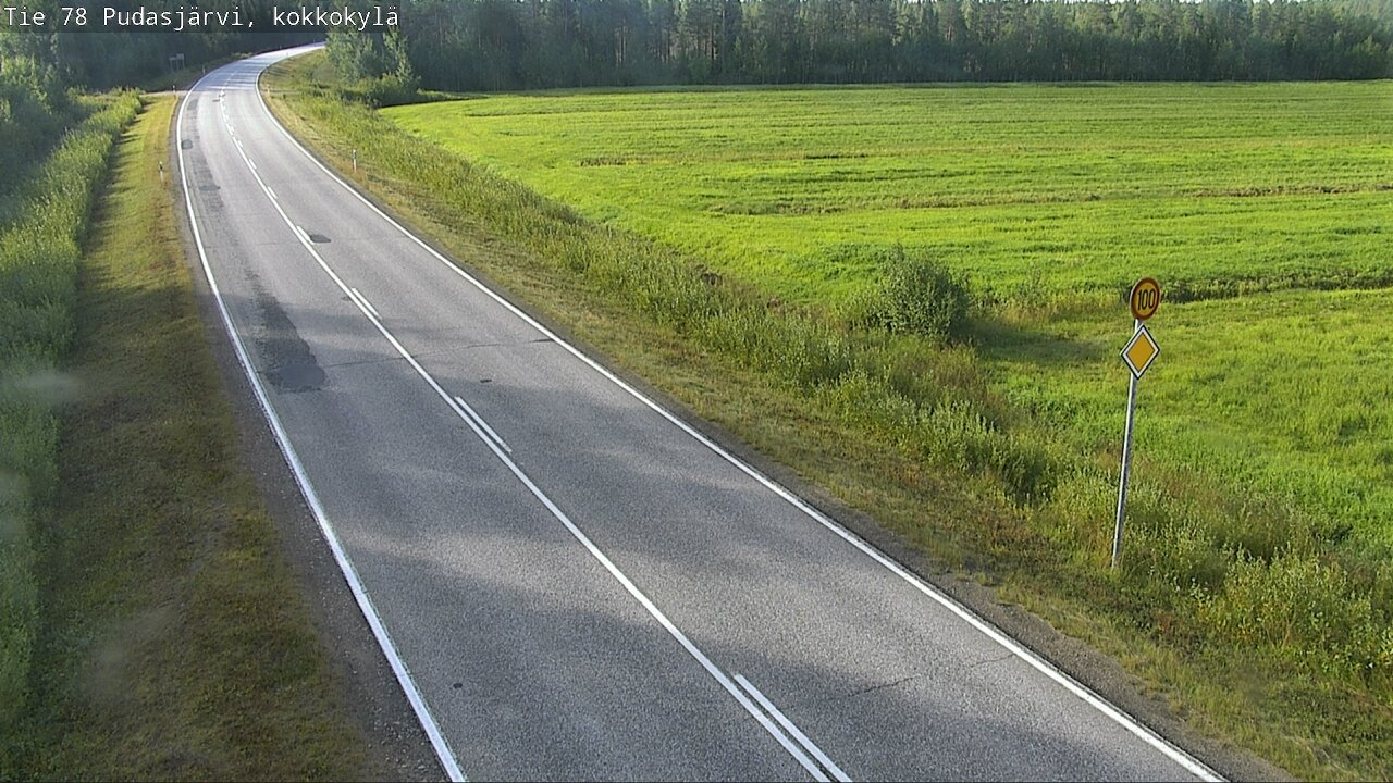 Kelikamerat Kuva Tie 78 Pudasjärvi, Kokkokylä, Pudasjärvi, Pohjois-Pohjanmaa