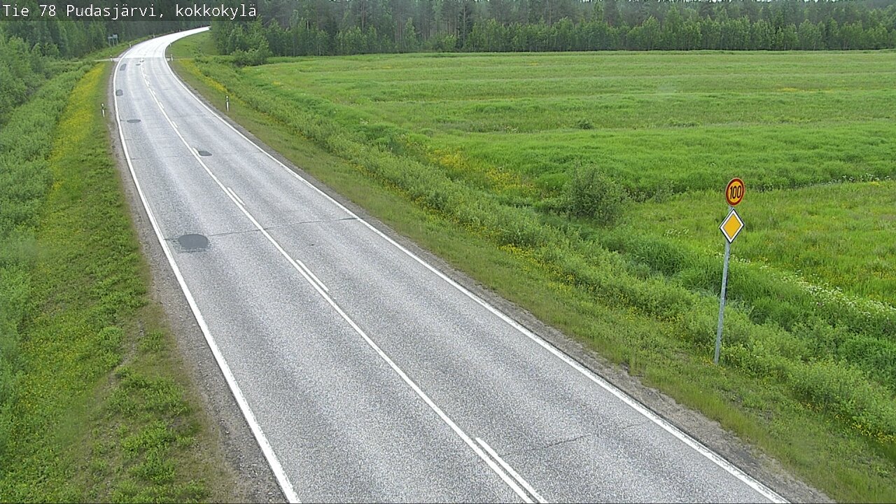 Kelikamerat Kuva Tie 78 Pudasjärvi, Kokkokylä, Pudasjärvi, Pohjois-Pohjanmaa