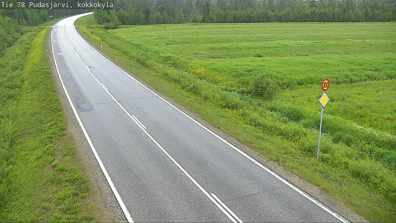 Kelikamerat Kuva Tie 78 Pudasjärvi, Kokkokylä, Pudasjärvi, Pohjois-Pohjanmaa