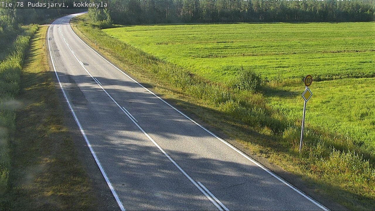 Kelikamerat Kuva Tie 78 Pudasjärvi, Kokkokylä, Pudasjärvi, Pohjois-Pohjanmaa