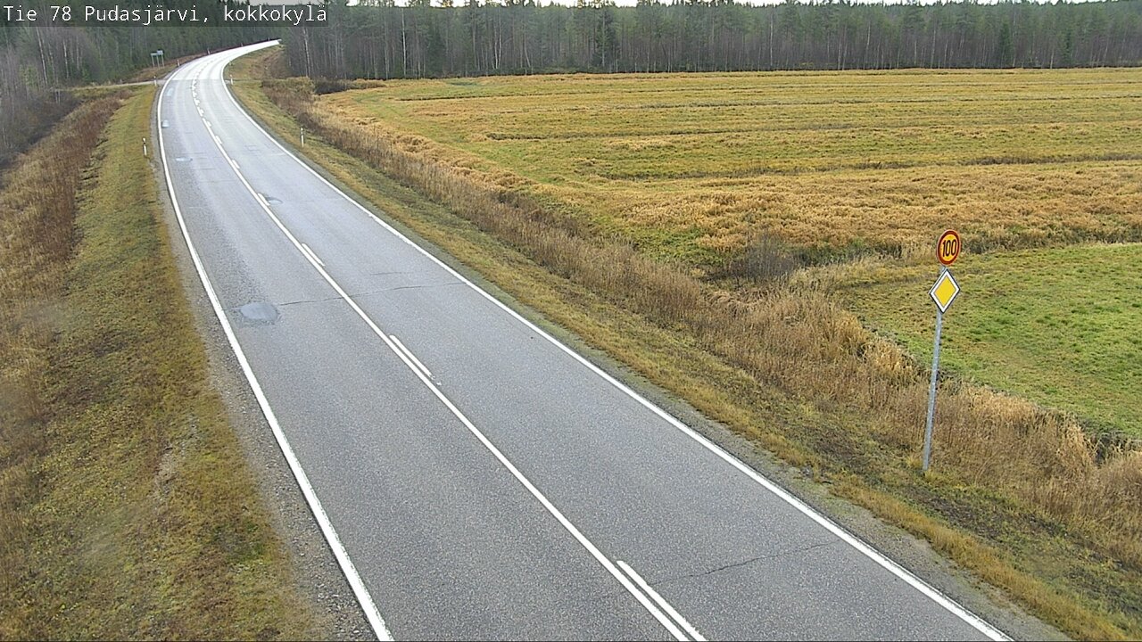 Kelikamerat Kuva Tie 78 Pudasjärvi, Kokkokylä, Pudasjärvi, Pohjois-Pohjanmaa