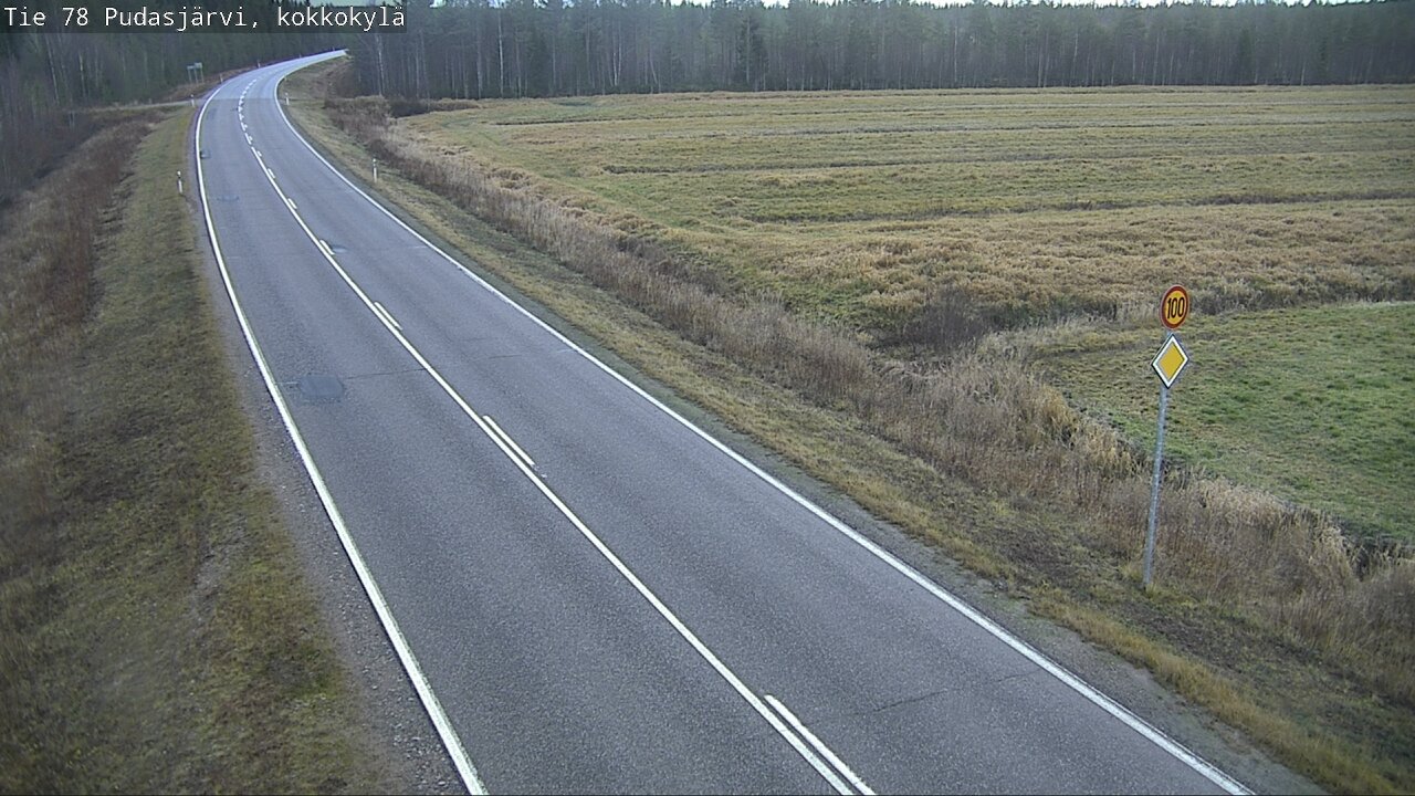 Kelikamerat Kuva Tie 78 Pudasjärvi, Kokkokylä, Pudasjärvi, Pohjois-Pohjanmaa