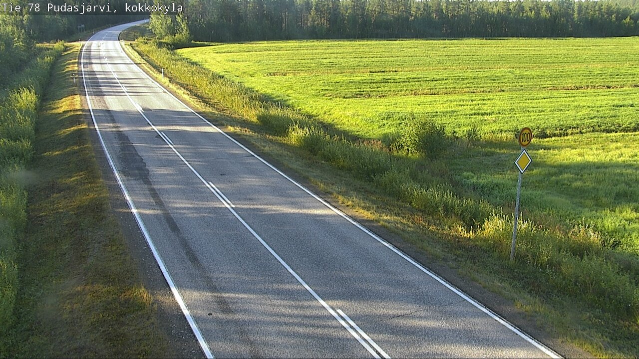 Kelikamerat Kuva Tie 78 Pudasjärvi, Kokkokylä, Pudasjärvi, Pohjois-Pohjanmaa