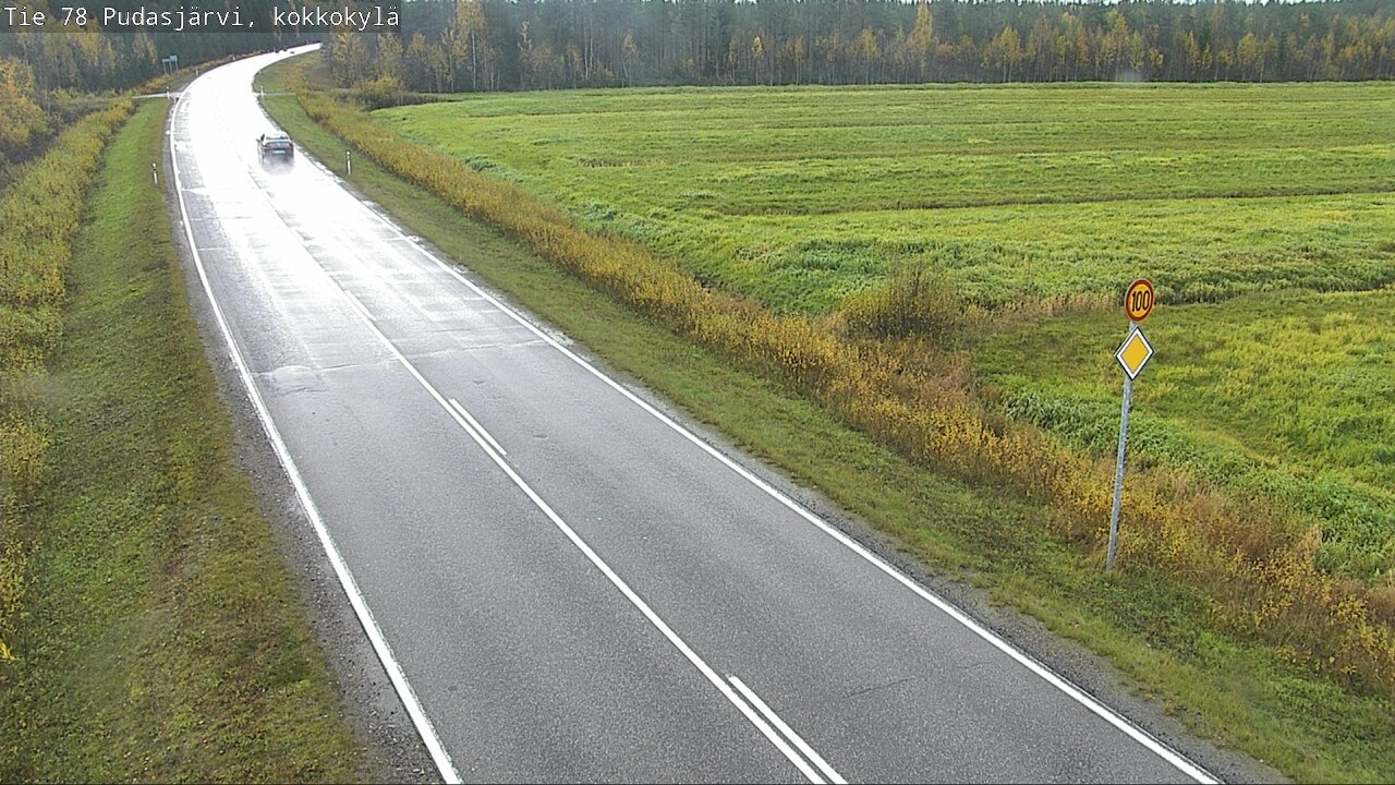 Weather Camera Image Road 78 Pudasjärvi, Kokkokylä, Pudasjärvi, Pohjois-Pohjanmaa