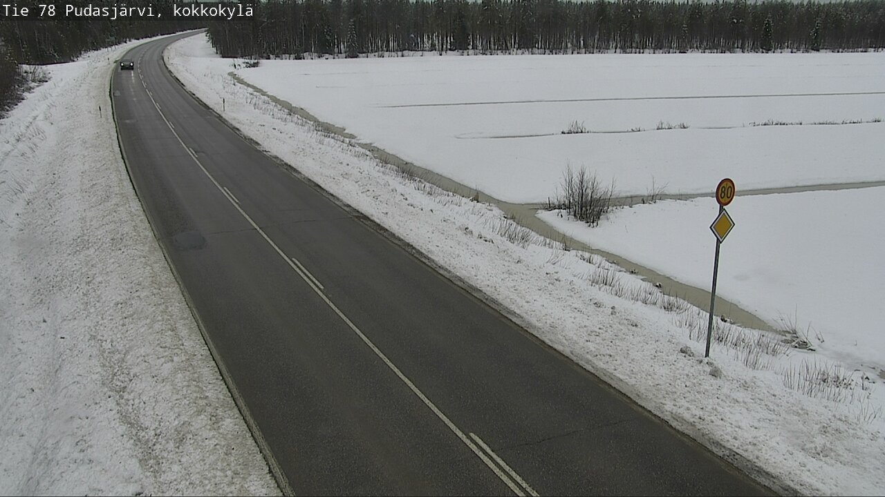 Kelikamerat Kuva Tie 78 Pudasjärvi, Kokkokylä, Pudasjärvi, Pohjois-Pohjanmaa