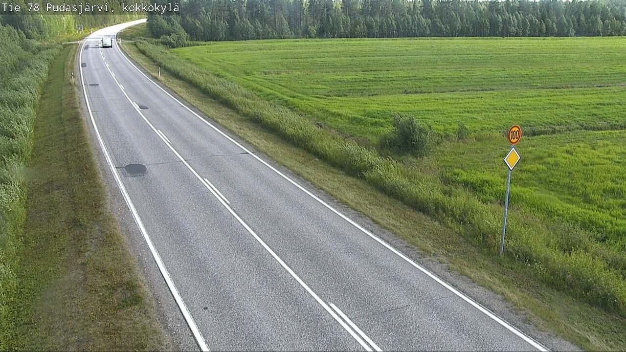 Kelikamerat Kuva Tie 78 Pudasjärvi, Kokkokylä, Pudasjärvi, Pohjois-Pohjanmaa