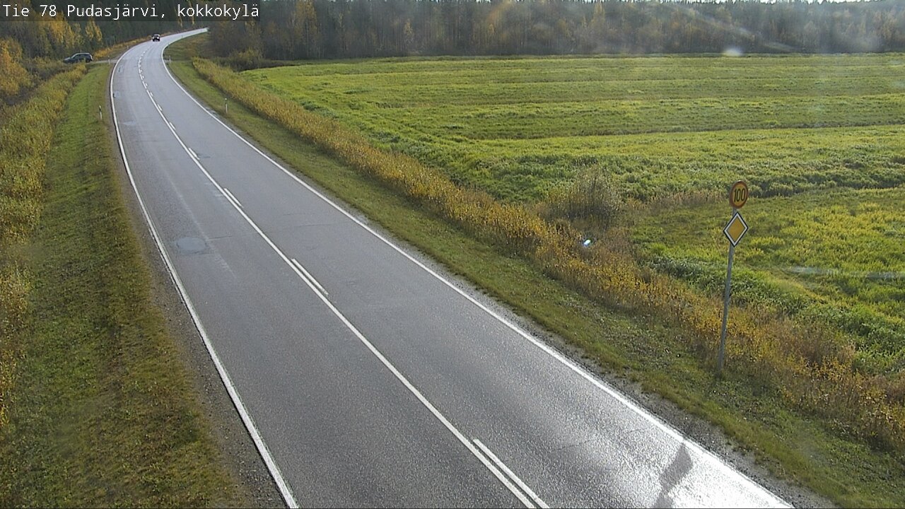 Weather Camera Image Road 78 Pudasjärvi, Kokkokylä, Pudasjärvi, Pohjois-Pohjanmaa