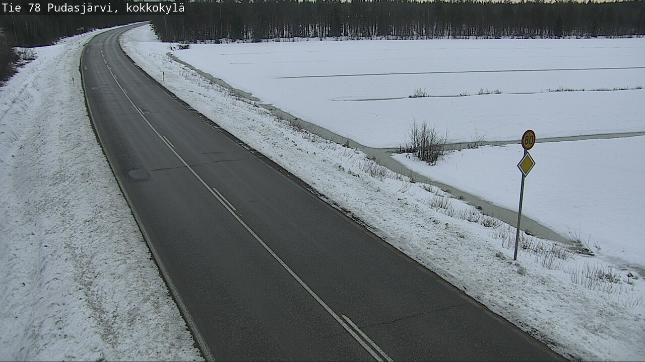 Kelikamerat Kuva Tie 78 Pudasjärvi, Kokkokylä, Pudasjärvi, Pohjois-Pohjanmaa