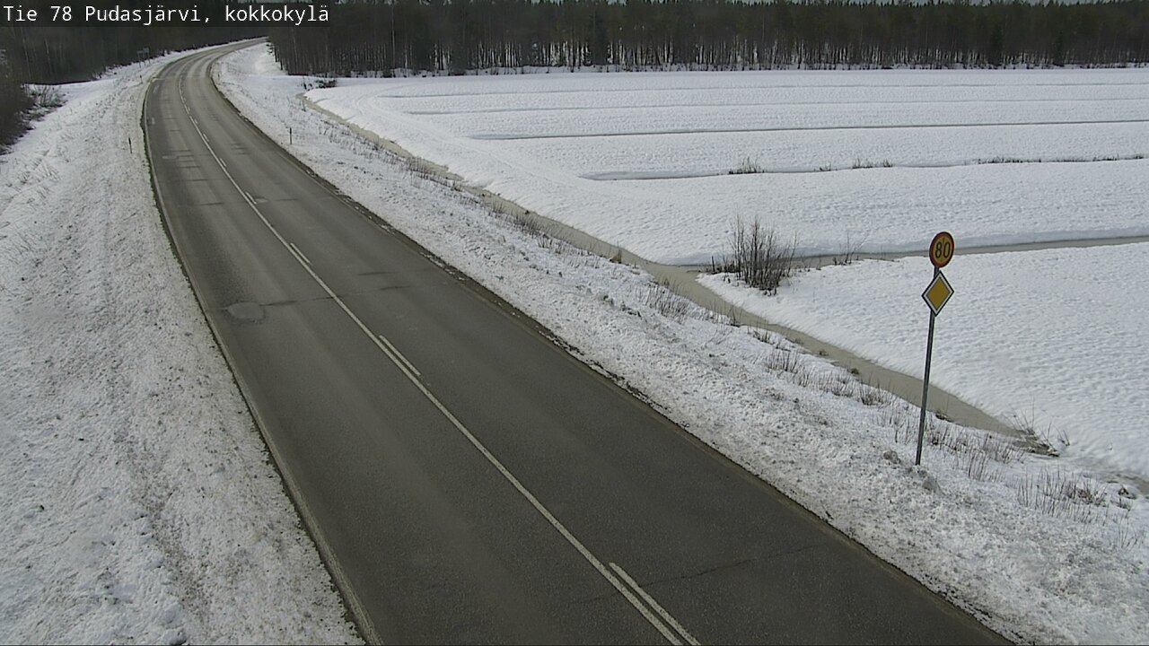 Kelikamerat Kuva Tie 78 Pudasjärvi, Kokkokylä, Pudasjärvi, Pohjois-Pohjanmaa