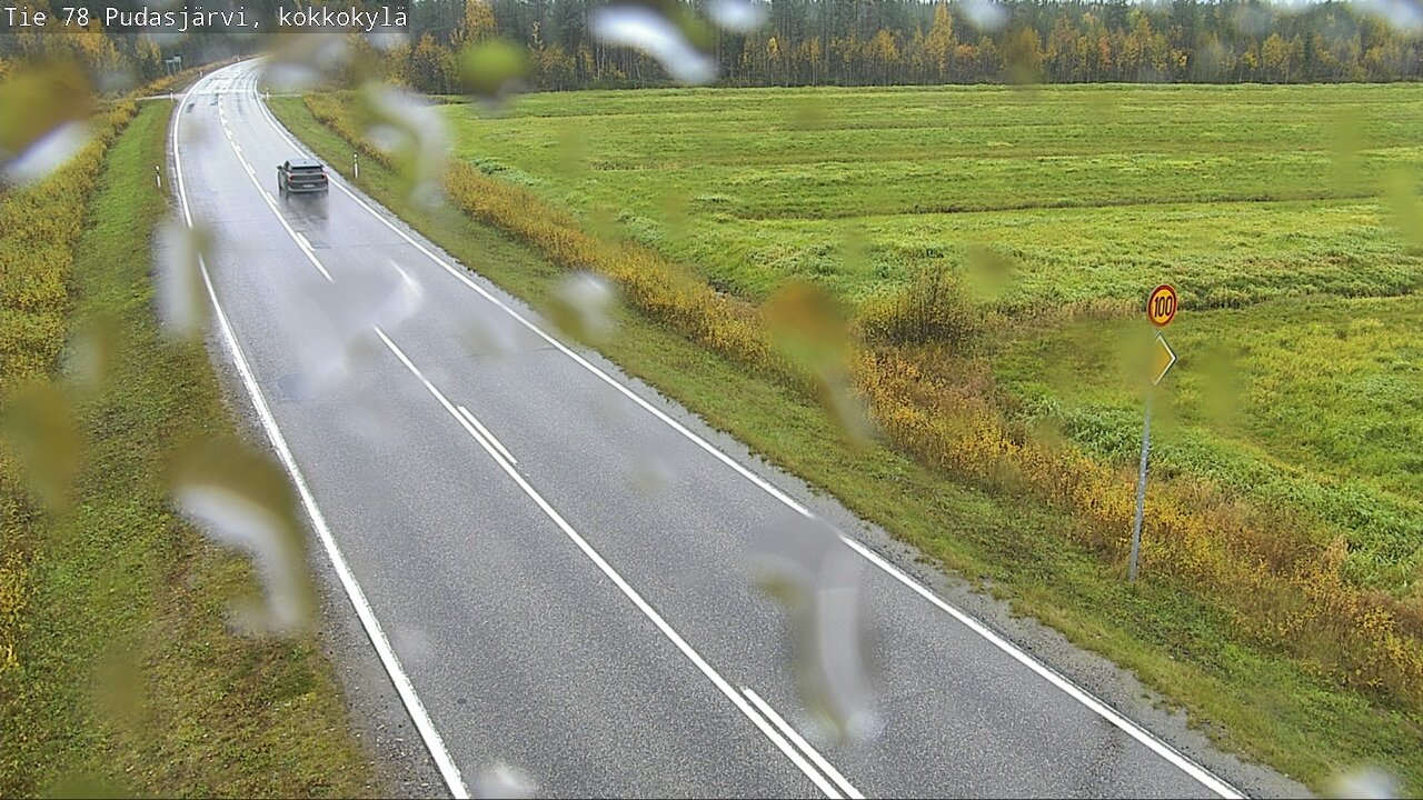 Weather Camera Image Road 78 Pudasjärvi, Kokkokylä, Pudasjärvi, Pohjois-Pohjanmaa