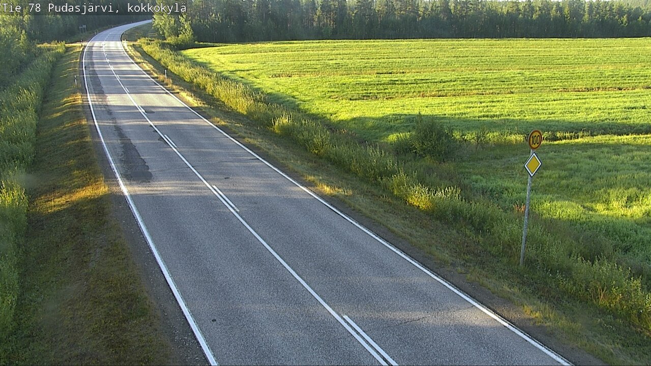 Kelikamerat Kuva Tie 78 Pudasjärvi, Kokkokylä, Pudasjärvi, Pohjois-Pohjanmaa