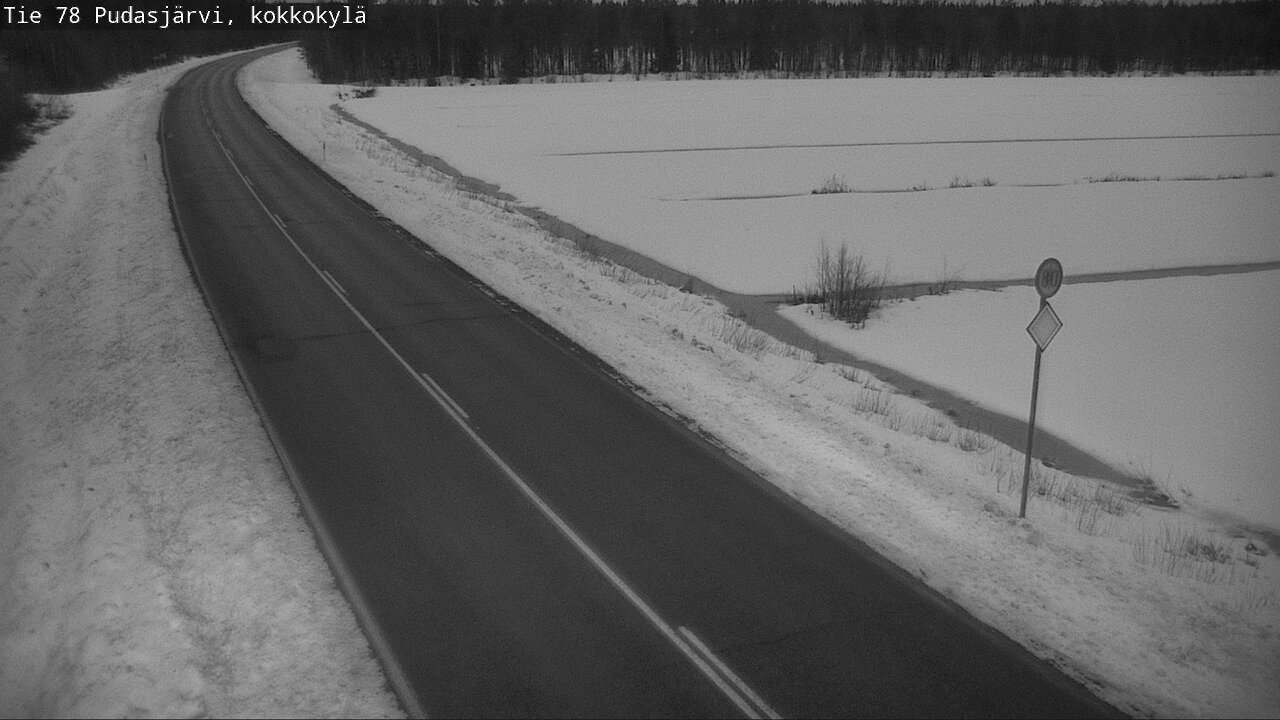 Kelikamerat Kuva Tie 78 Pudasjärvi, Kokkokylä, Pudasjärvi, Pohjois-Pohjanmaa
