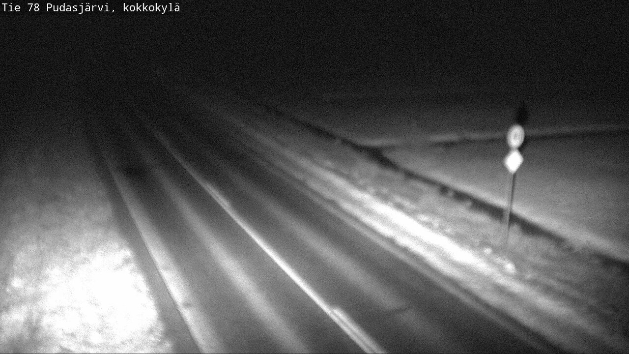 Weather Camera Image Road 78 Pudasjärvi, Kokkokylä, Pudasjärvi, Pohjois-Pohjanmaa