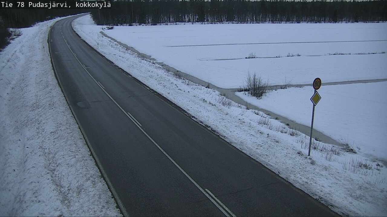 Kelikamerat Kuva Tie 78 Pudasjärvi, Kokkokylä, Pudasjärvi, Pohjois-Pohjanmaa