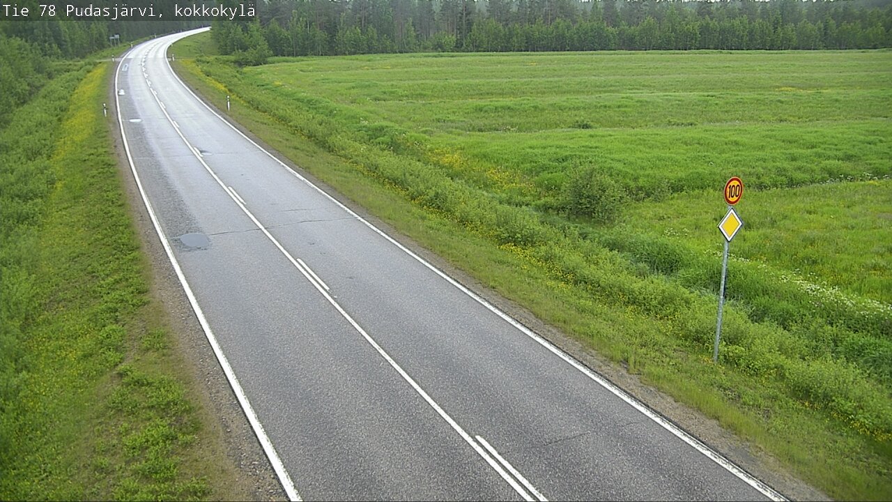 Kelikamerat Kuva Tie 78 Pudasjärvi, Kokkokylä, Pudasjärvi, Pohjois-Pohjanmaa