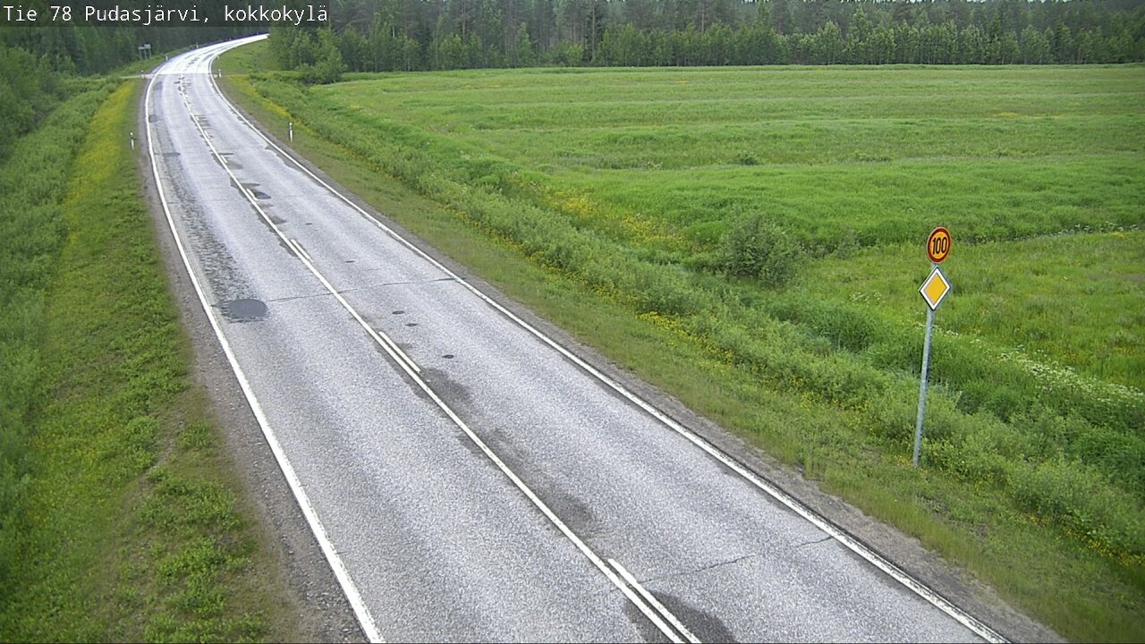Kelikamerat Kuva Tie 78 Pudasjärvi, Kokkokylä, Pudasjärvi, Pohjois-Pohjanmaa