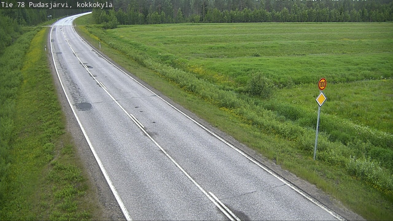 Kelikamerat Kuva Tie 78 Pudasjärvi, Kokkokylä, Pudasjärvi, Pohjois-Pohjanmaa