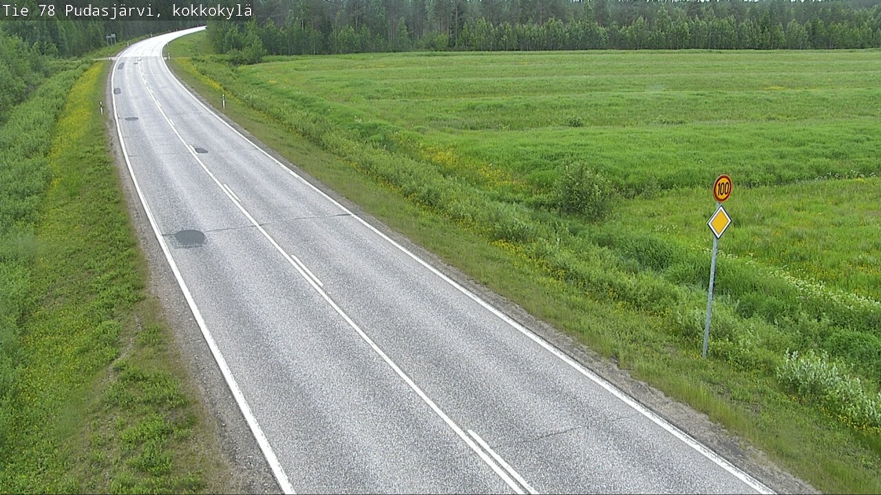 Kelikamerat Kuva Tie 78 Pudasjärvi, Kokkokylä, Pudasjärvi, Pohjois-Pohjanmaa
