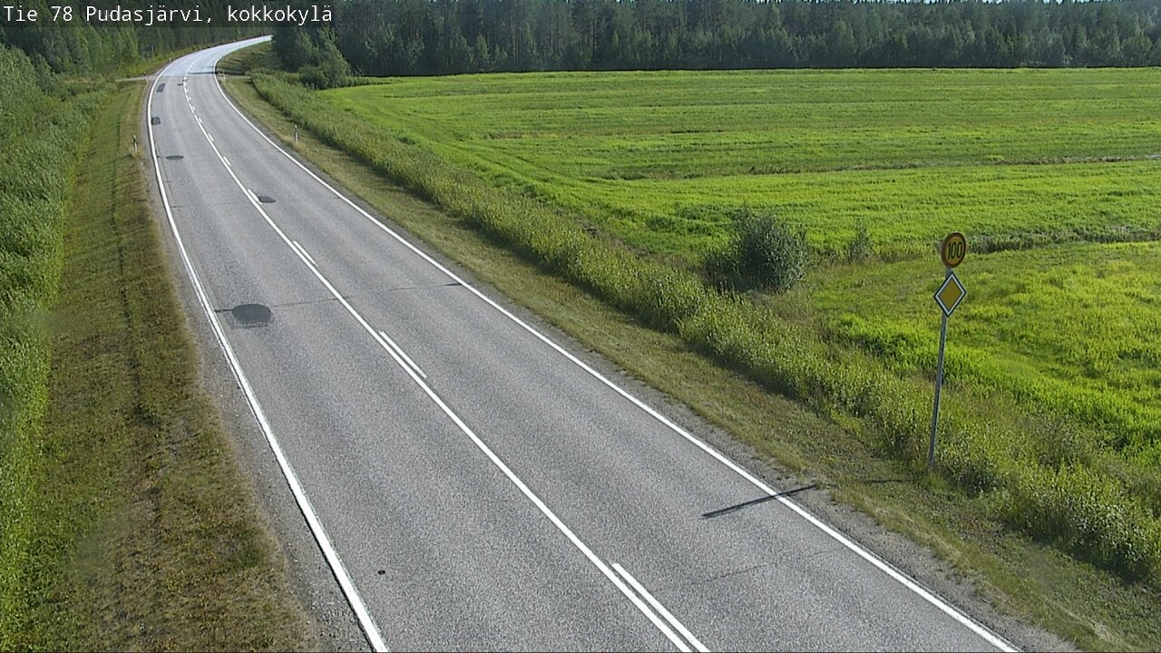 Kelikamerat Kuva Tie 78 Pudasjärvi, Kokkokylä, Pudasjärvi, Pohjois-Pohjanmaa