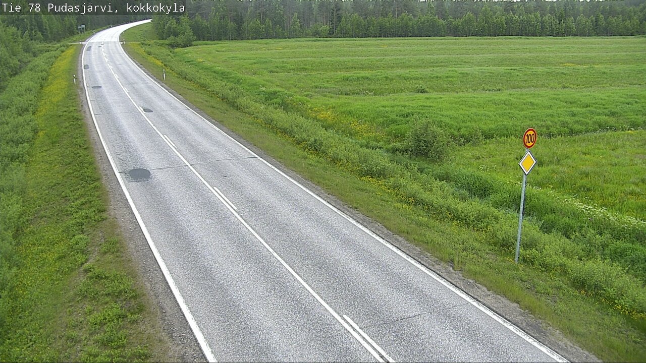 Kelikamerat Kuva Tie 78 Pudasjärvi, Kokkokylä, Pudasjärvi, Pohjois-Pohjanmaa