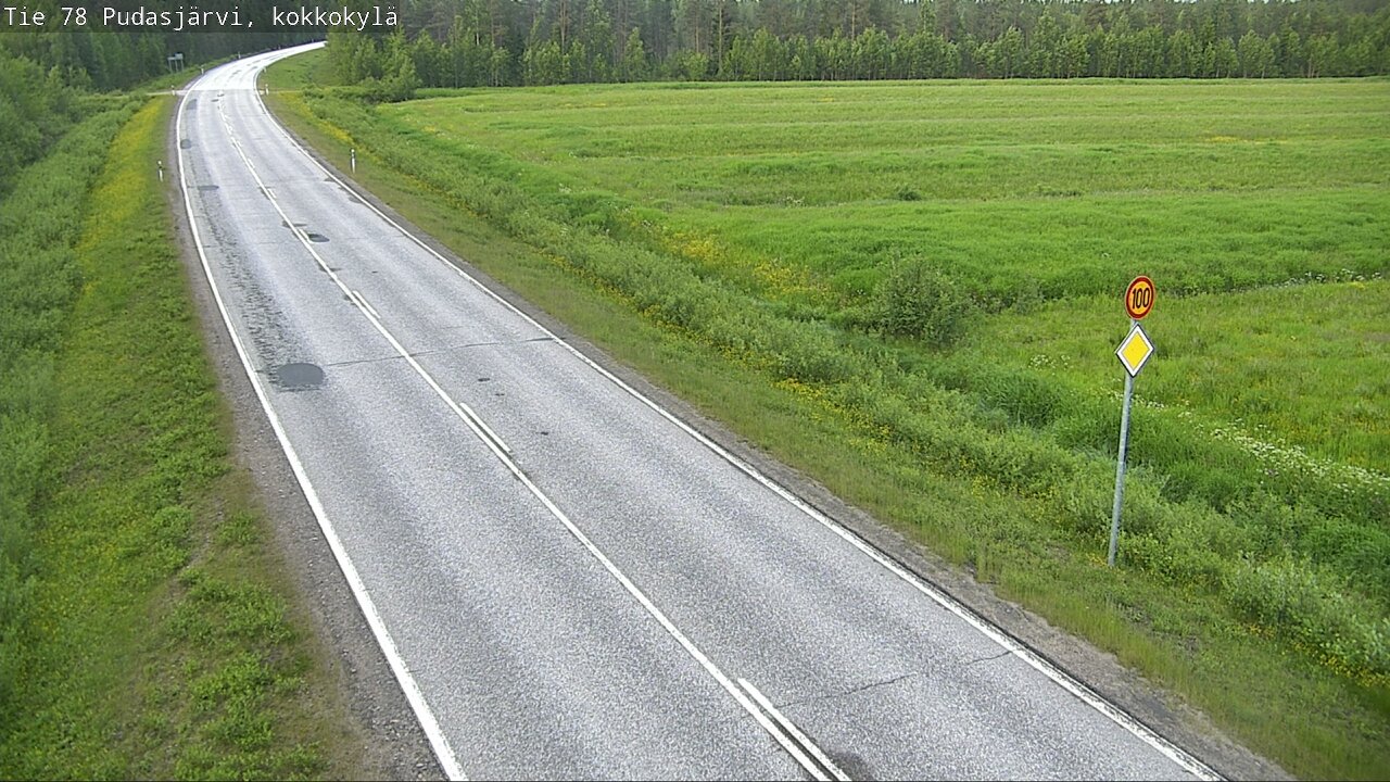 Kelikamerat Kuva Tie 78 Pudasjärvi, Kokkokylä, Pudasjärvi, Pohjois-Pohjanmaa