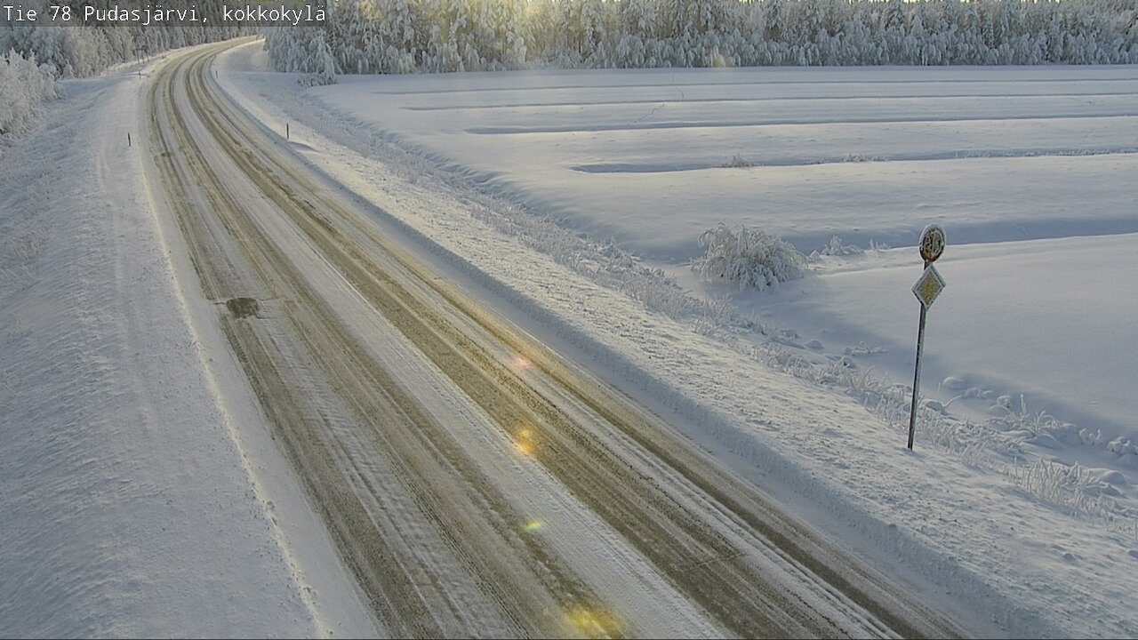 Kelikamerat Kuva Tie 78 Pudasjärvi, Kokkokylä, Pudasjärvi, Pohjois-Pohjanmaa