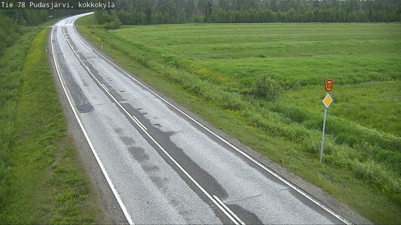 Kelikamerat Kuva Tie 78 Pudasjärvi, Kokkokylä, Pudasjärvi, Pohjois-Pohjanmaa