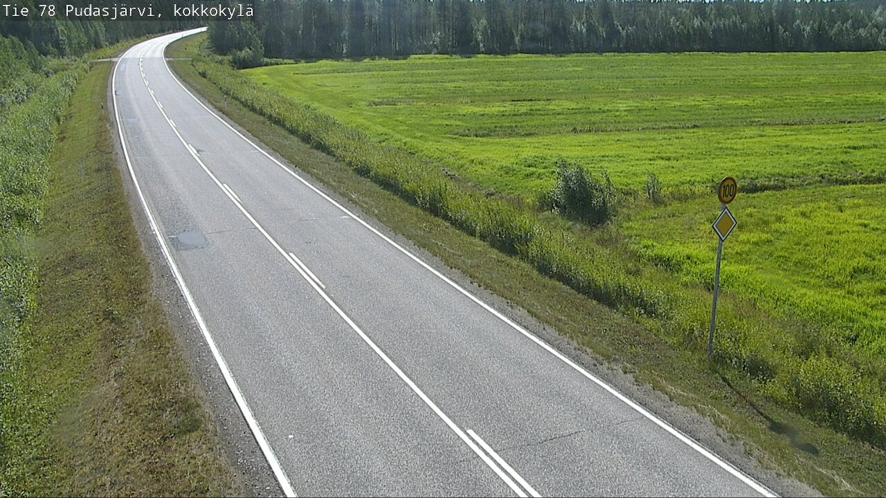 Kelikamerat Kuva Tie 78 Pudasjärvi, Kokkokylä, Pudasjärvi, Pohjois-Pohjanmaa