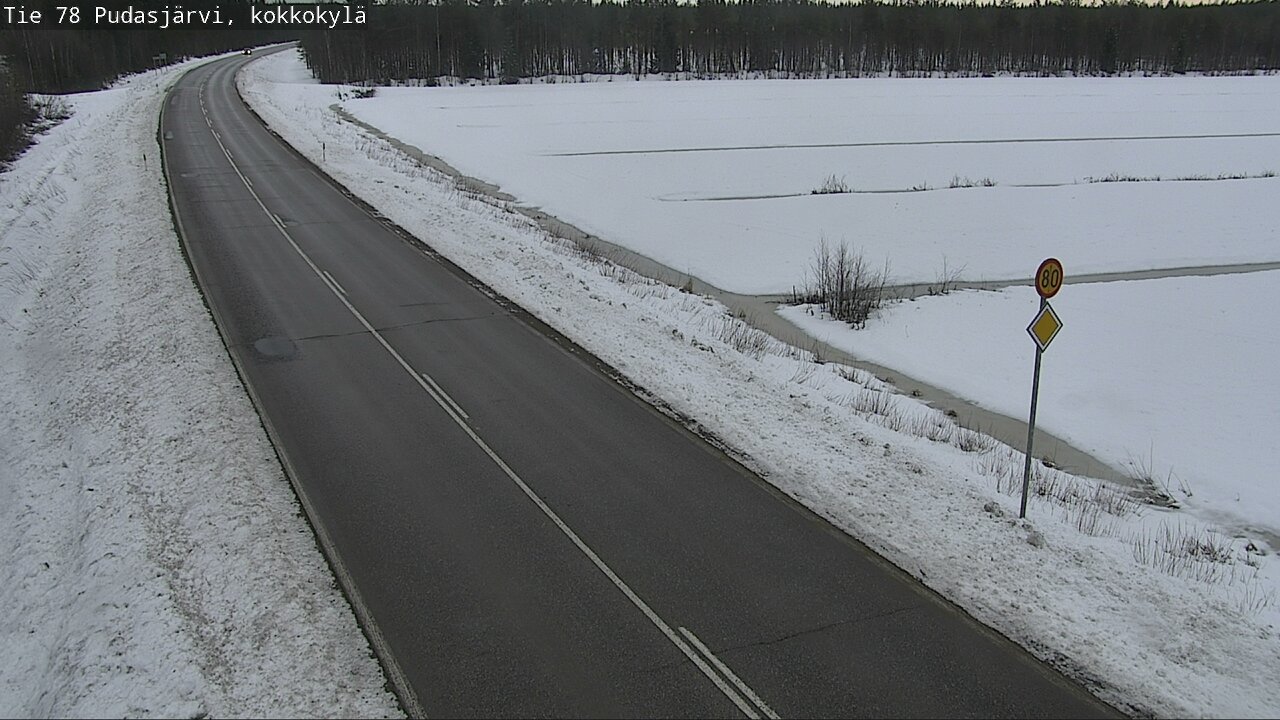Kelikamerat Kuva Tie 78 Pudasjärvi, Kokkokylä, Pudasjärvi, Pohjois-Pohjanmaa