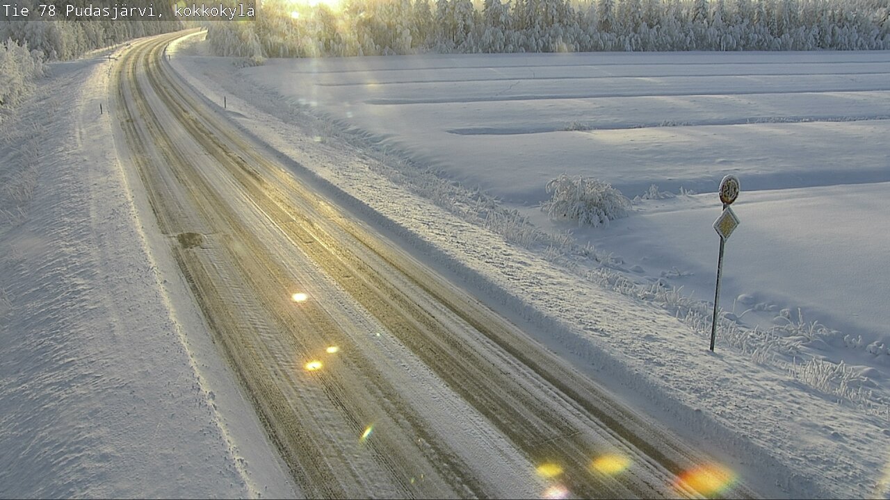 Kelikamerat Kuva Tie 78 Pudasjärvi, Kokkokylä, Pudasjärvi, Pohjois-Pohjanmaa