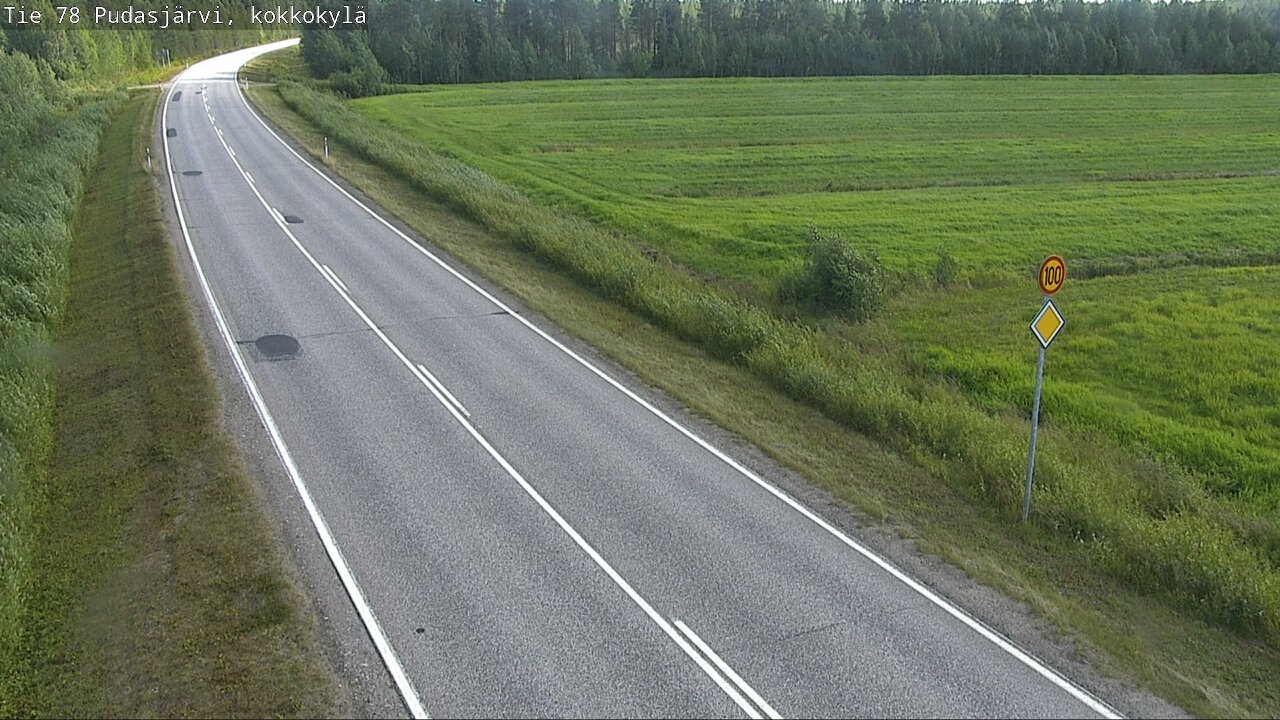 Kelikamerat Kuva Tie 78 Pudasjärvi, Kokkokylä, Pudasjärvi, Pohjois-Pohjanmaa