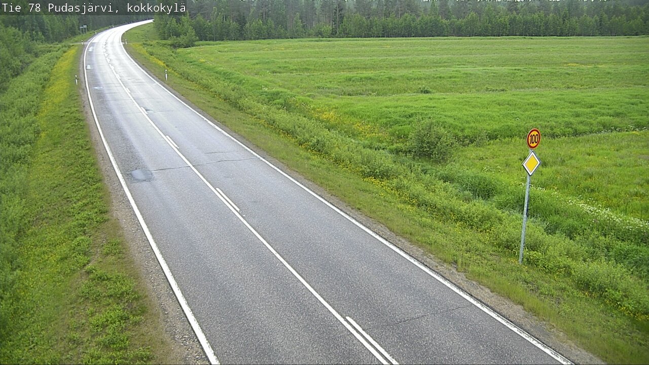 Kelikamerat Kuva Tie 78 Pudasjärvi, Kokkokylä, Pudasjärvi, Pohjois-Pohjanmaa