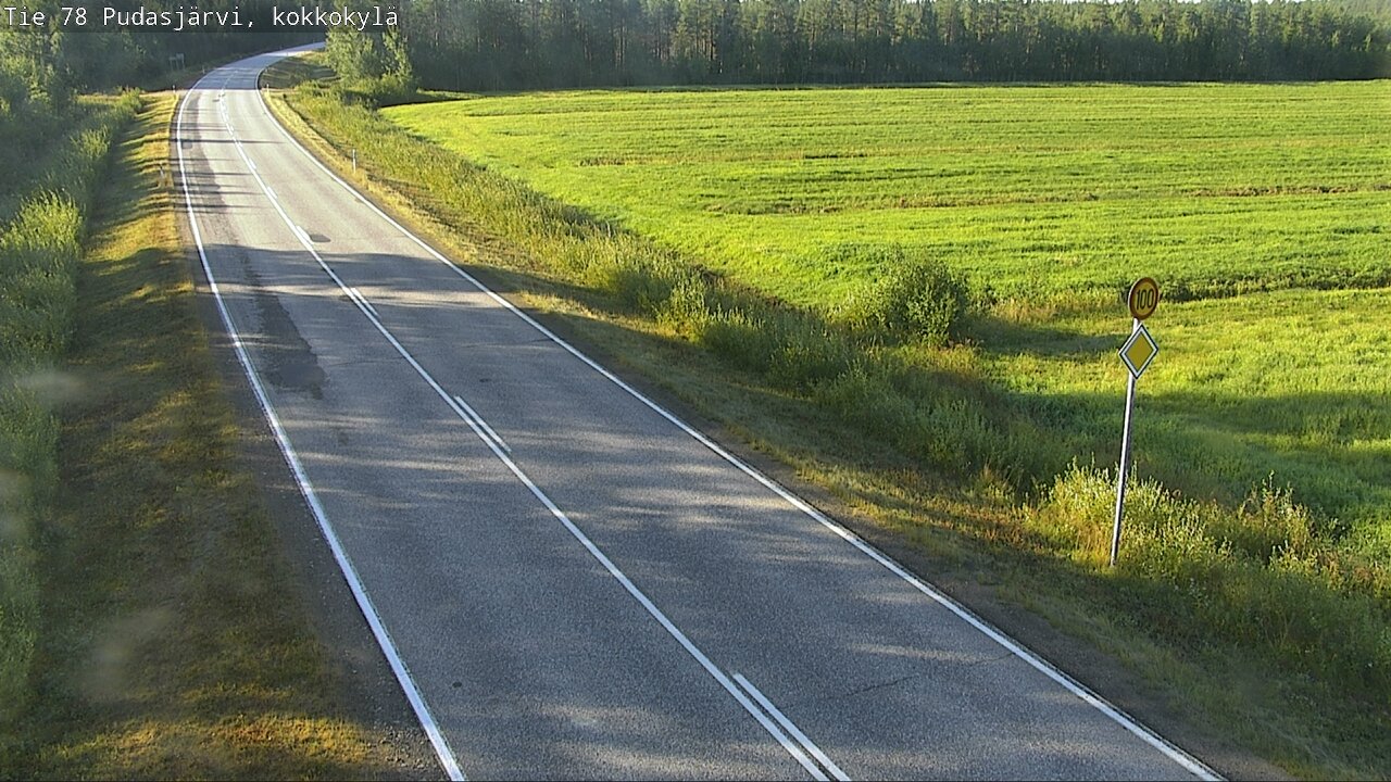 Kelikamerat Kuva Tie 78 Pudasjärvi, Kokkokylä, Pudasjärvi, Pohjois-Pohjanmaa