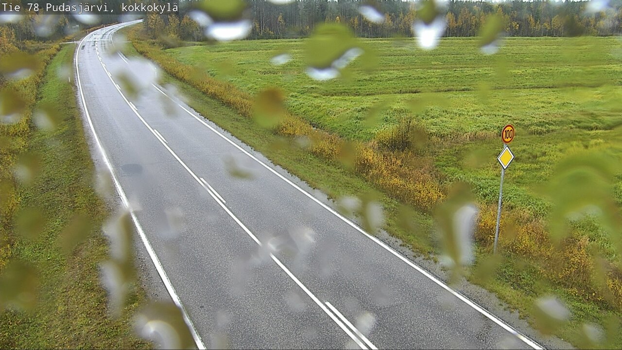 Weather Camera Image Road 78 Pudasjärvi, Kokkokylä, Pudasjärvi, Pohjois-Pohjanmaa
