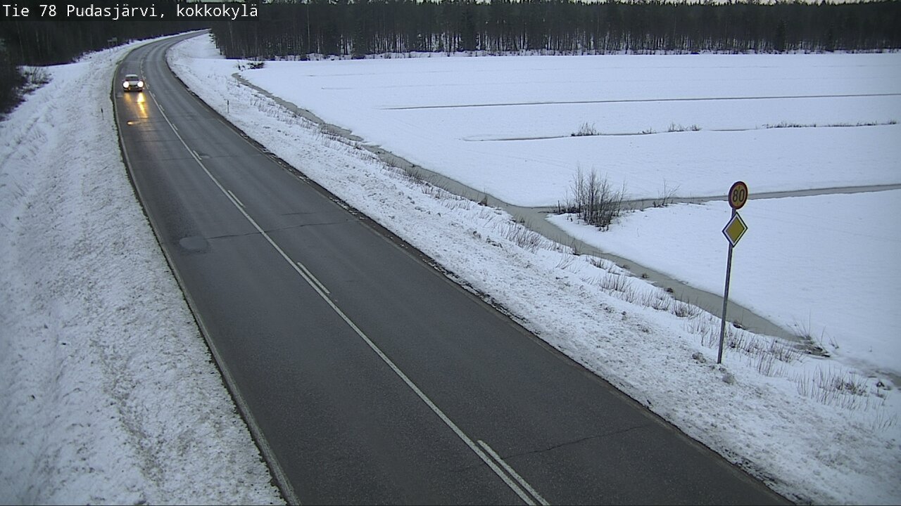 Kelikamerat Kuva Tie 78 Pudasjärvi, Kokkokylä, Pudasjärvi, Pohjois-Pohjanmaa