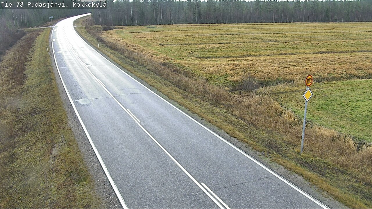 Kelikamerat Kuva Tie 78 Pudasjärvi, Kokkokylä, Pudasjärvi, Pohjois-Pohjanmaa