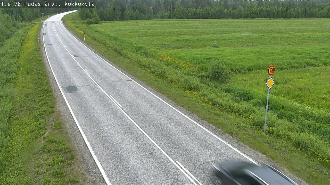 Kelikamerat Kuva Tie 78 Pudasjärvi, Kokkokylä, Pudasjärvi, Pohjois-Pohjanmaa