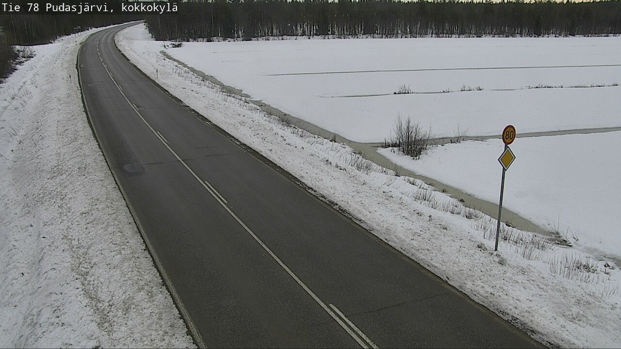 Kelikamerat Kuva Tie 78 Pudasjärvi, Kokkokylä, Pudasjärvi, Pohjois-Pohjanmaa