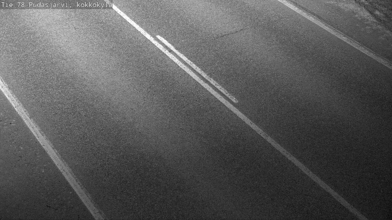 Weather Camera Image Road 78 Pudasjärvi, Kokkokylä, Pudasjärvi, Pohjois-Pohjanmaa