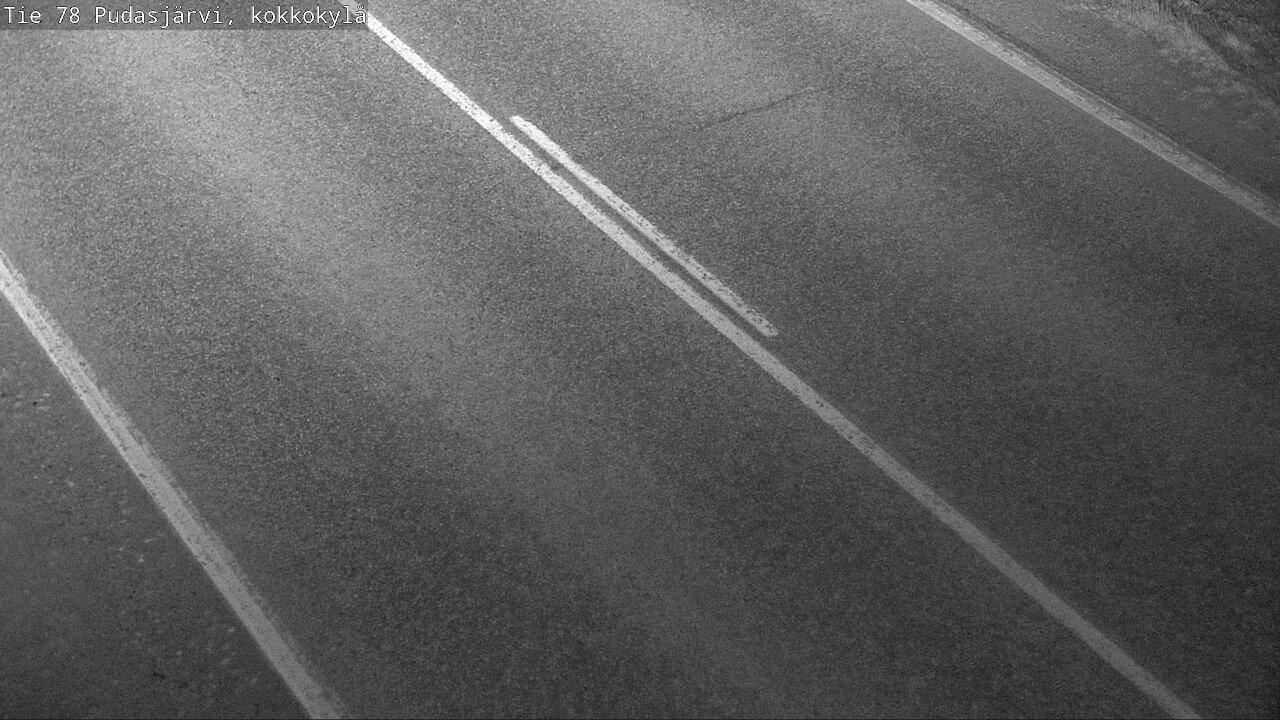Weather Camera Image Road 78 Pudasjärvi, Kokkokylä, Pudasjärvi, Pohjois-Pohjanmaa