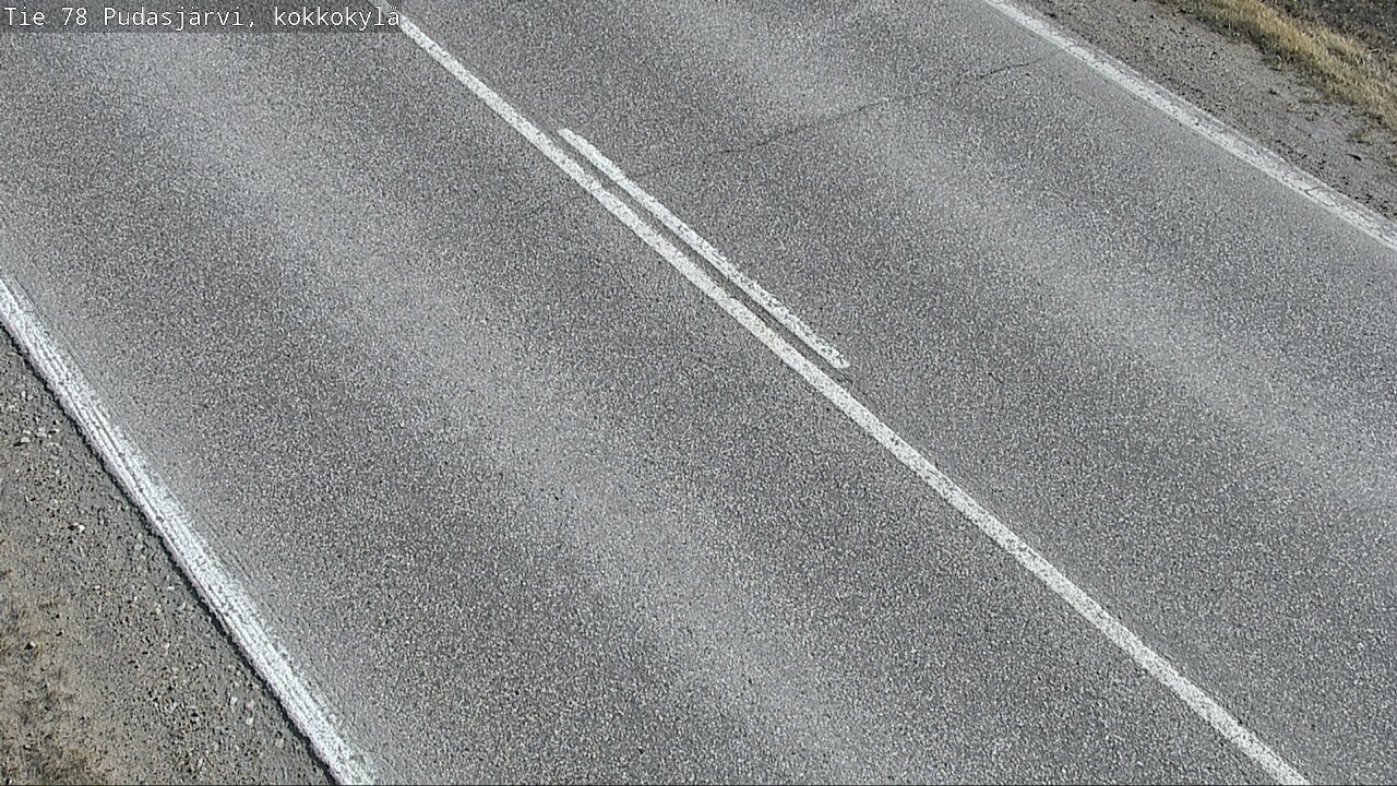 Weather Camera Image Road 78 Pudasjärvi, Kokkokylä, Pudasjärvi, Pohjois-Pohjanmaa