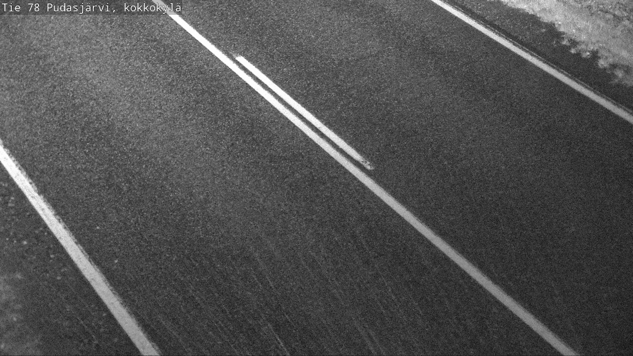 Weather Camera Image Road 78 Pudasjärvi, Kokkokylä, Pudasjärvi, Pohjois-Pohjanmaa