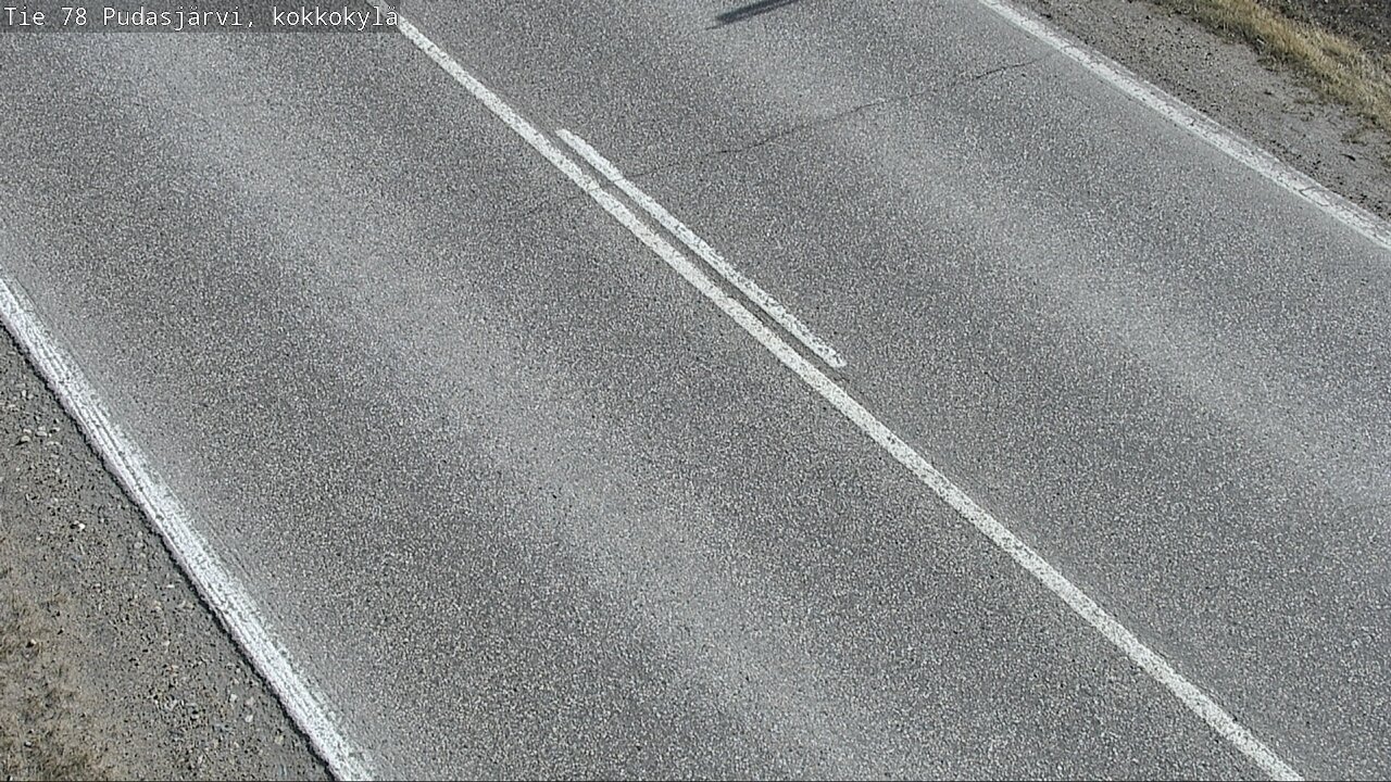 Weather Camera Image Road 78 Pudasjärvi, Kokkokylä, Pudasjärvi, Pohjois-Pohjanmaa