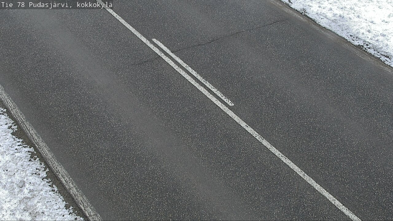 Weather Camera Image Väg 78 Pudasjärvi, Kokkokylä, Pudasjärvi, Pohjois-Pohjanmaa