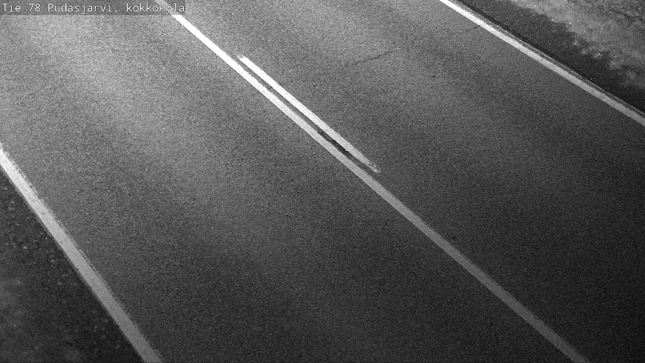 Weather Camera Image Road 78 Pudasjärvi, Kokkokylä, Pudasjärvi, Pohjois-Pohjanmaa