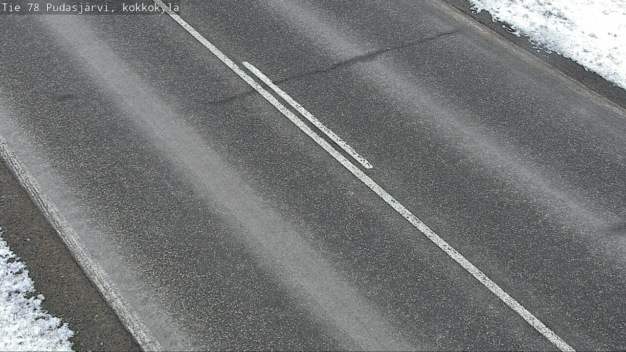 Weather Camera Image Väg 78 Pudasjärvi, Kokkokylä, Pudasjärvi, Pohjois-Pohjanmaa