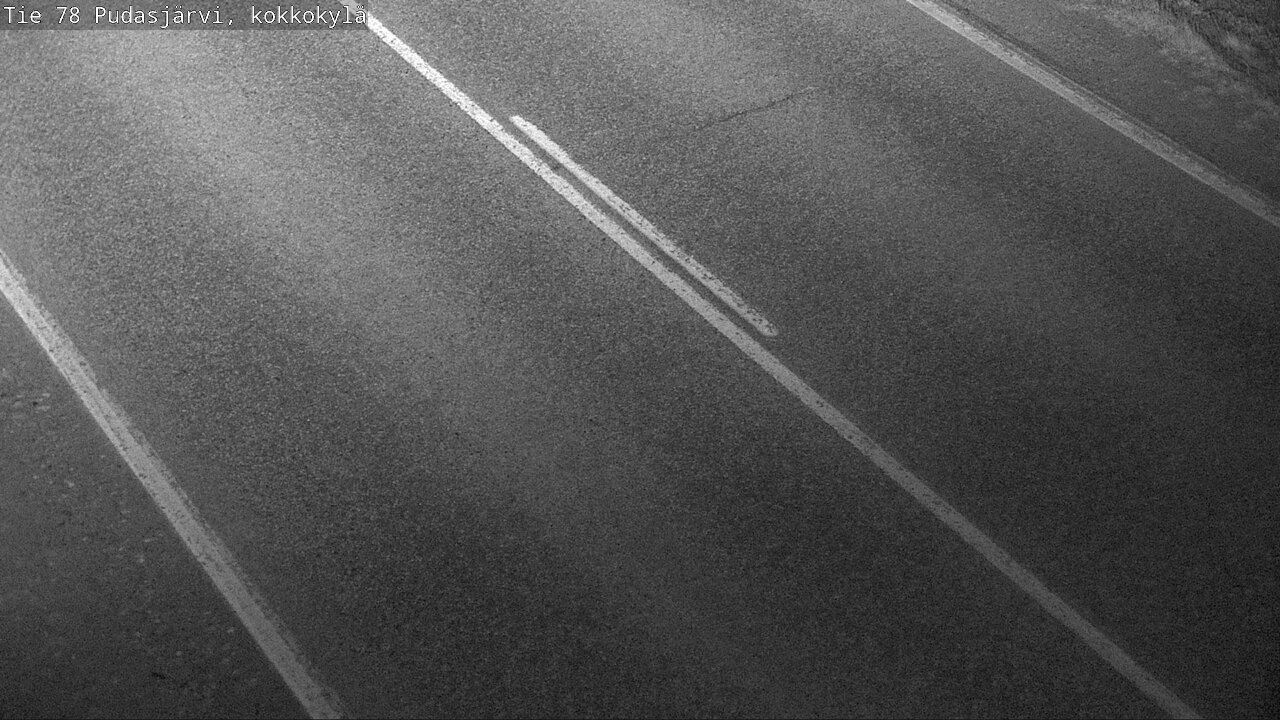 Weather Camera Image Road 78 Pudasjärvi, Kokkokylä, Pudasjärvi, Pohjois-Pohjanmaa