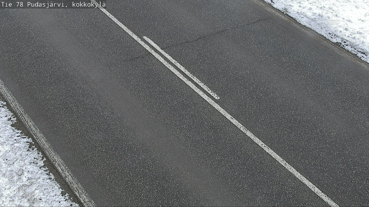 Weather Camera Image Road 78 Pudasjärvi, Kokkokylä, Pudasjärvi, Pohjois-Pohjanmaa