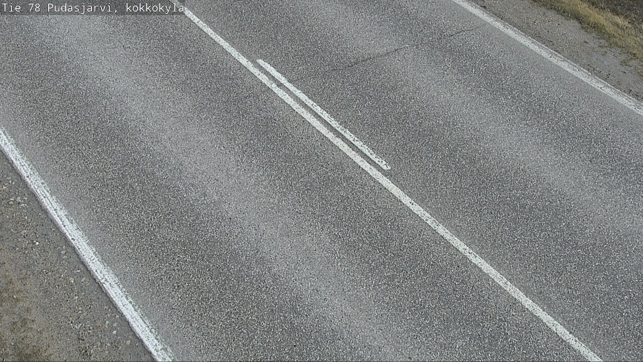 Weather Camera Image Road 78 Pudasjärvi, Kokkokylä, Pudasjärvi, Pohjois-Pohjanmaa