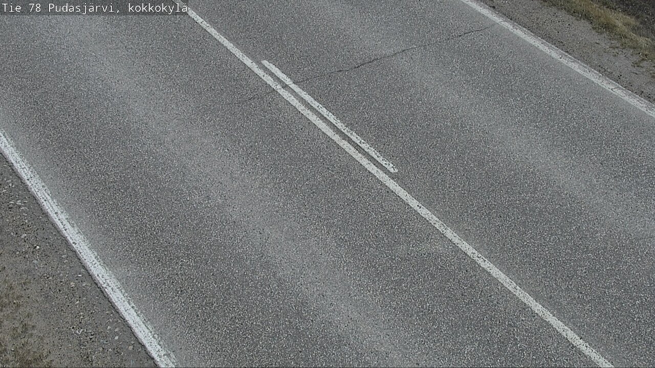 Weather Camera Image Road 78 Pudasjärvi, Kokkokylä, Pudasjärvi, Pohjois-Pohjanmaa
